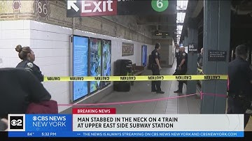 Stabbing aboard subway train on Upper East Side