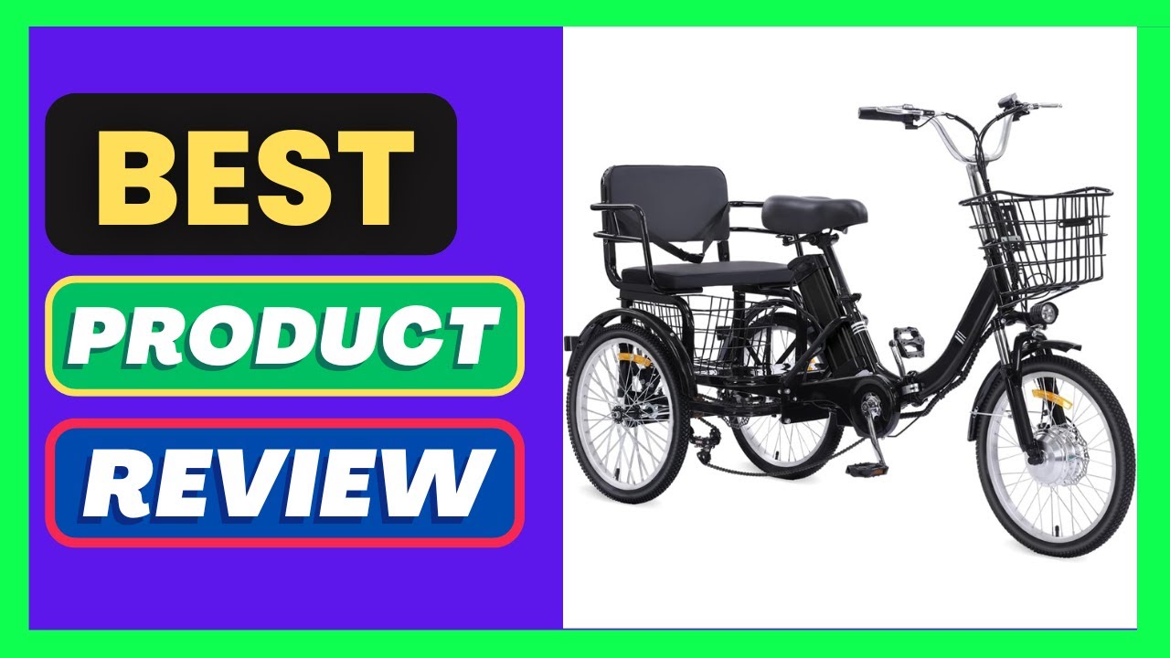 Broobey Peak 900W/1200W High-Power Electric Tricycle for Adults, Dual