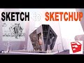 Quick concept for a CLIMBING CENTER in SketchUp with plugins