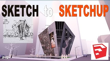 Create a quick concept design for CLIMBING CENTER in SketchUp with plugins