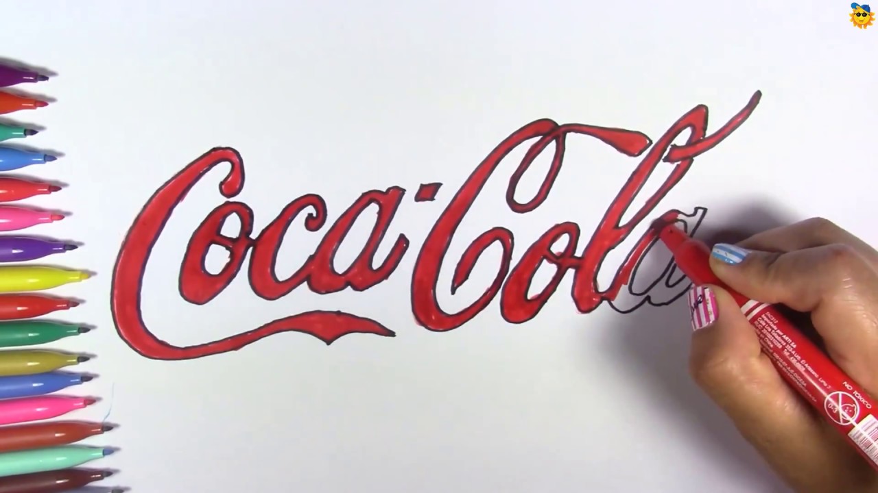 COCA COLA Drawing About / Como Dibujar Coke Logo / Funkeep - YouTube