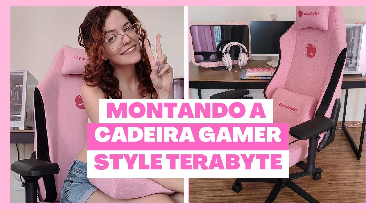 Minha primeira Cadeira Gamer - Style Terabyte Rosa