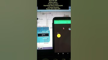 Read Switch Status of ArduinoUNO in Proteus Simulation and Display LED in Blynk IoT APP #shorts