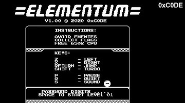 Elementum v1.00 released for Acorn Electron and BBC Micro