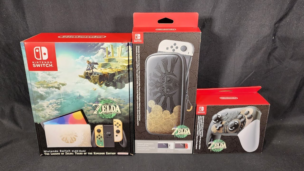 UNBOXING the ZELDA: Tears of the Kingdom OLED Nintendo Switch