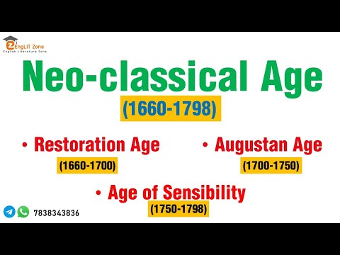 Neo Classical Age in English Literature | 18th Century English Literature | Major Writers and Works