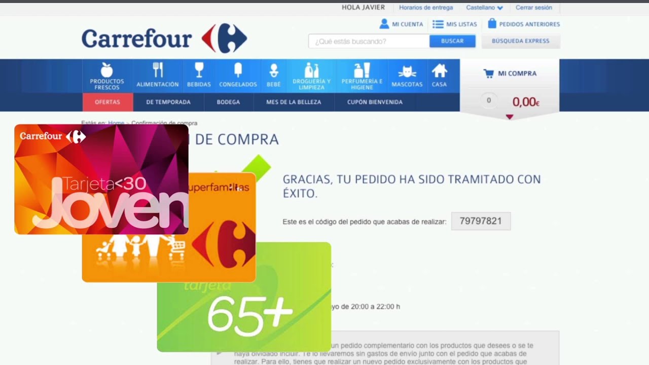 Supermercado online Carrefour - YouTube