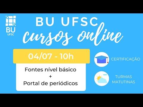 Curso: Fontes de informação nível básico e Portal de Periódicos da CAPES