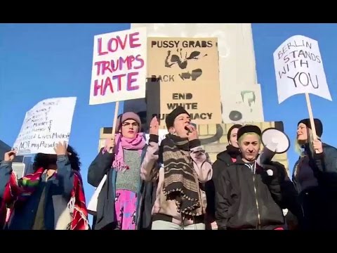 Bizarro World: Demented Anti-Trump Feminists Chant 'Allahu Akbar' & Bow In Muslim Prayer