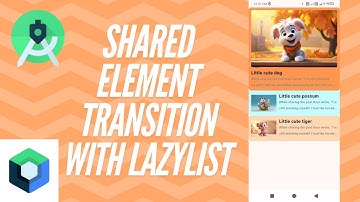 Shared Element Transition With LazyList In Android Studio Jetpack Compose | IAnimation | Lazy Column