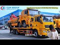 SHACMAN M3000 6X4 18Tons Tilt Tray Slide Down Flatbed Tow Truck with 15tons Winch and 16T underlift