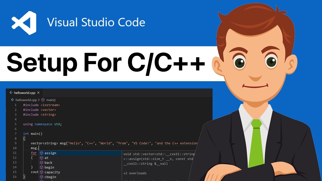 How to Setup VSCode for C & C++ | Step By Step Guide - YouTube