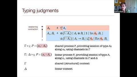 Session-Typed Concurrent Programming - Stephanie Balzer [3/4]