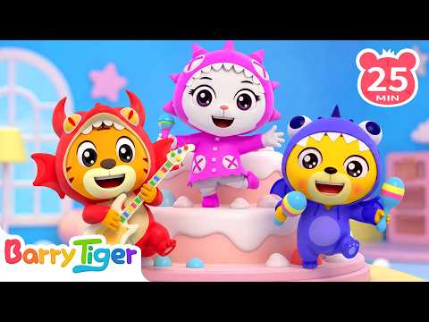 Clap, Spin, and Share a Happy Dance! 💃 | Dance Party | Animal Songs &Kids Songs | BarryTiger
