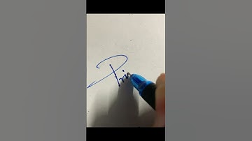 Signature ✍️ style for priya name#signature #sign #viral