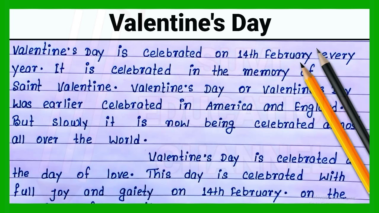 summary of the essay valentine's day