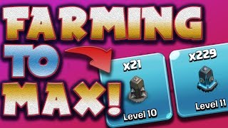 Clash of Clans: "229 MAX Walls Farmed... 21 LEFT!?" | Farming To MAX Townhall 10 screenshot 5