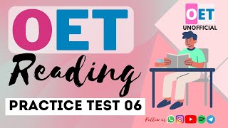 OET Reading Practice Test 06_ With Explanation_ Latest test_ All profession - 2023