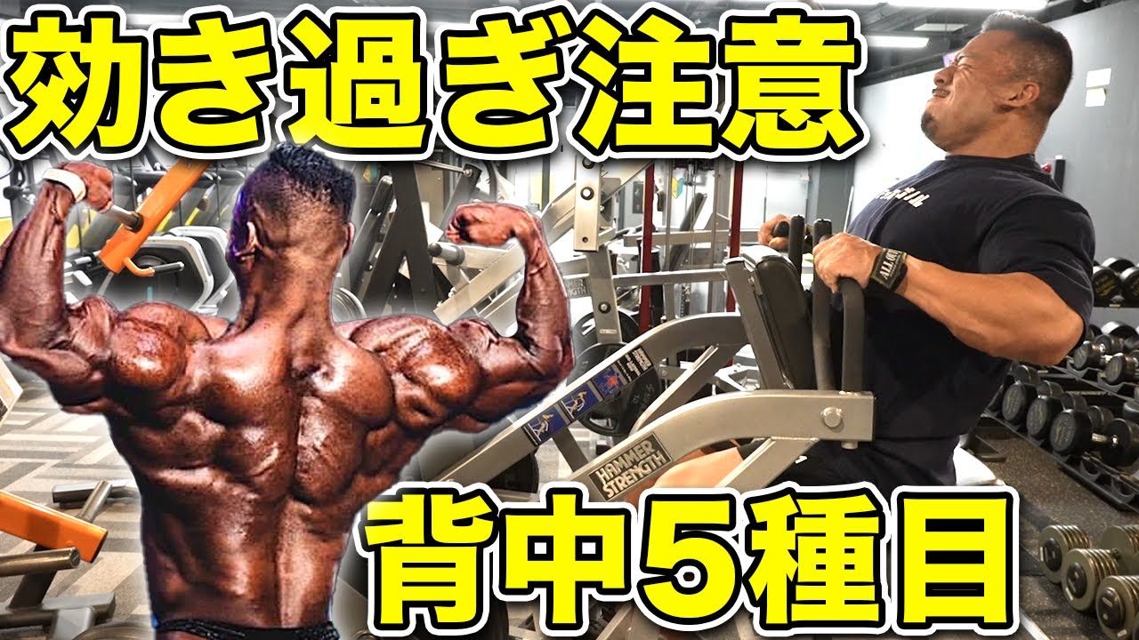 減量明けのポパイ関根の広背筋トレーニング！【種目解説】