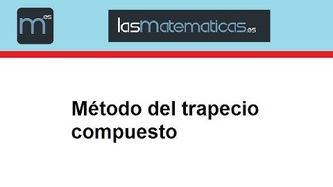 Método del trapecio compuesto