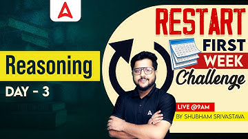 Restart | Bank Exam 2024 | Mixed Reasoning Questions by Shubham Srivastava #3