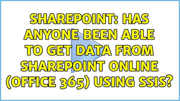 Sharepoint: Has anyone been able to get data from SharePoint Online (office 365) using SSIS?