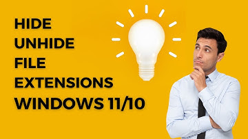 Hide and Unhide File Extensions on Windows 11/10
