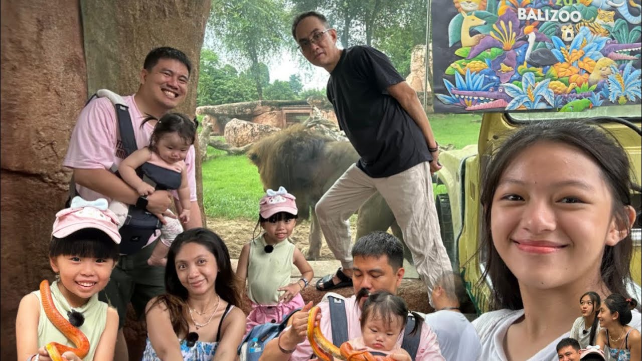 Part 6 Let's Go Road Tour to Bali - Solo (Bali day 2 - Bali zoo)#gielve#trending#kids#viral#bali