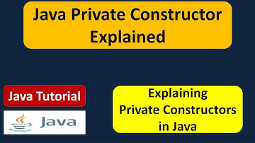 Java Private Constructor Explained | Java Tutorial