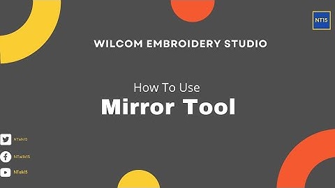 How To Use Mirror Merge In Wilcom Embroidery Studio | NTalk #embroidery #wilcomdigitizing