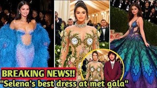 km SELENA GOMEZ reacts to Viral AI met Gala look 2024 540p