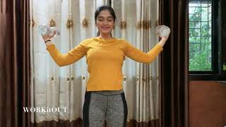 Tone Your Arms Workout - Lose Arm Fat Fast -Quick And Intense At Home - With Water Bottles | Kritika