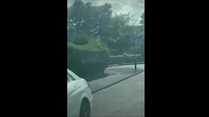 Mark Rowe being chased by Davey heslop face of pop up street gang the jcb boys