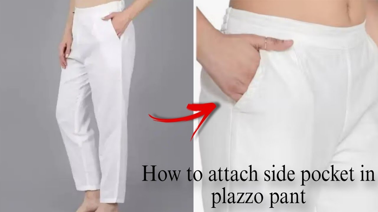 Plazzo & Trouser Pant Me Pocket Lagana Sikhe😱 | Easy Pocket Stitching Tutorial....