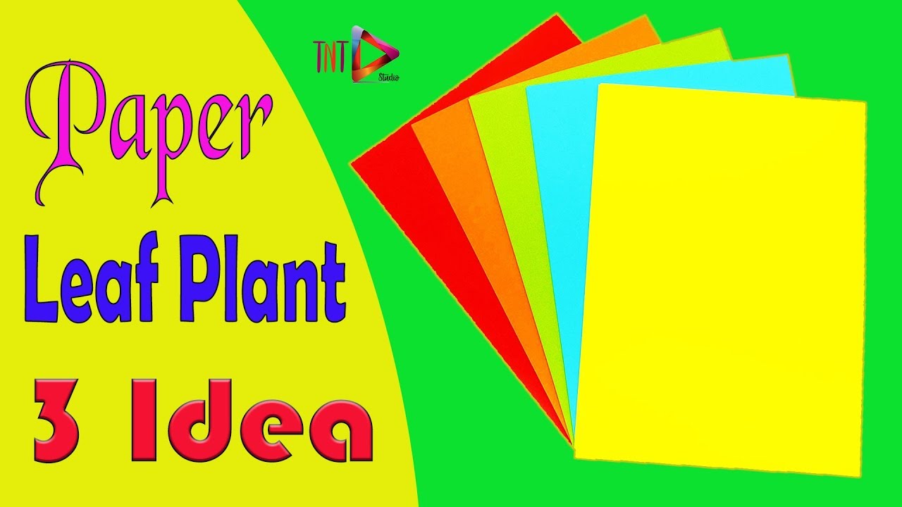 DIY Paper Leaf Plant Very Easy | How to Make Beautiful Artificial Leaf