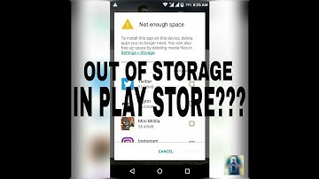 How to fix error on play store: Insufficient storage.