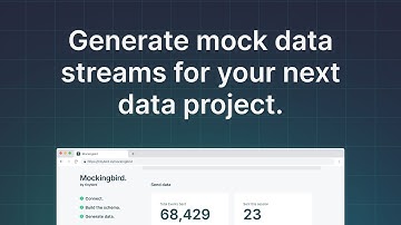 Generate mock data streams for your next data project