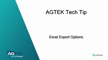#26 Tech Tip Excel Export Options