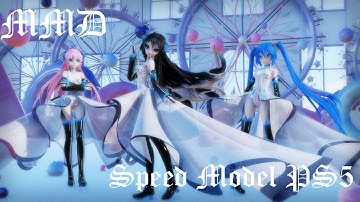 MMD - Speed Model - Sony PlayStation PS5 Edition -  Hatsune Miku - Model DL - 2K 60Fps