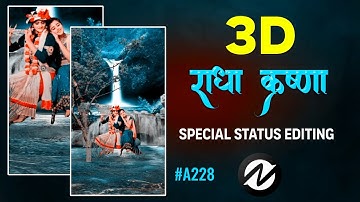 3D Trending Behind Object Status Video Editing | 4k Full Screen Moving Editing Tutorial Node Video