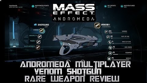 Mass Effect Andromeda Venom Rare Shotgun Review