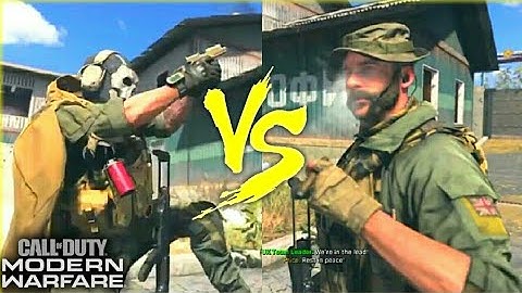 Captain Price VS Ghost Who Has The Best Default Execution Takedown🤔? - Modern Warfare Execution