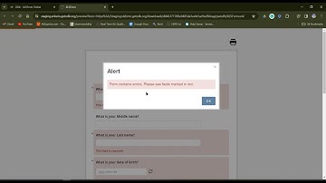 How to constraint and make entries required