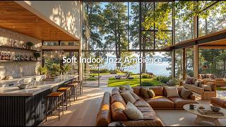 Soft Indoor Jazz In Relaxing Morning Ambience | Placid Jazz Music With Tranquil Nature Scene To W... screenshot 5