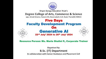 Day 2 of Five days Faculty Development Programme on Generative AI