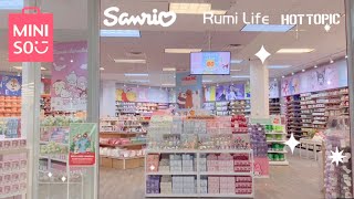 Sanrio Shopping + Haul  MINISO ♡ Hot Topic ♡ Rumi Life ♡ Ebisu Life