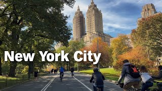 4K | Central Park | Autumn Bike Ride
