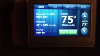 Honeywell Wifi Smart Thermostat RTH9580 Gas Heat blowing Cold Air fix