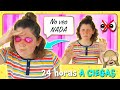 24 HORAS a CIEGAS 🙈 ¡Paso un DÍA sin VER!  😱 ME CAIGO por las ESCALERAS 😭 Lady pecas a CIEGAS