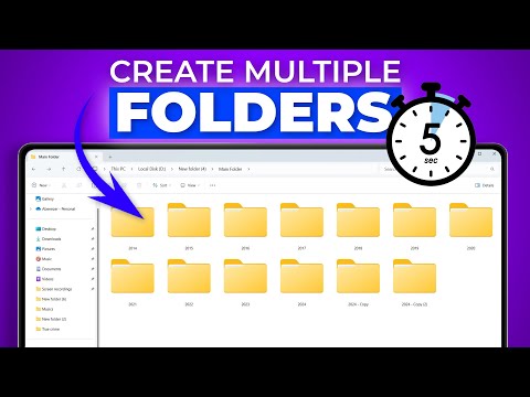 How to Create Multiple Folders and Subfolders at Once on Windows 2024! (Quick & Easy)